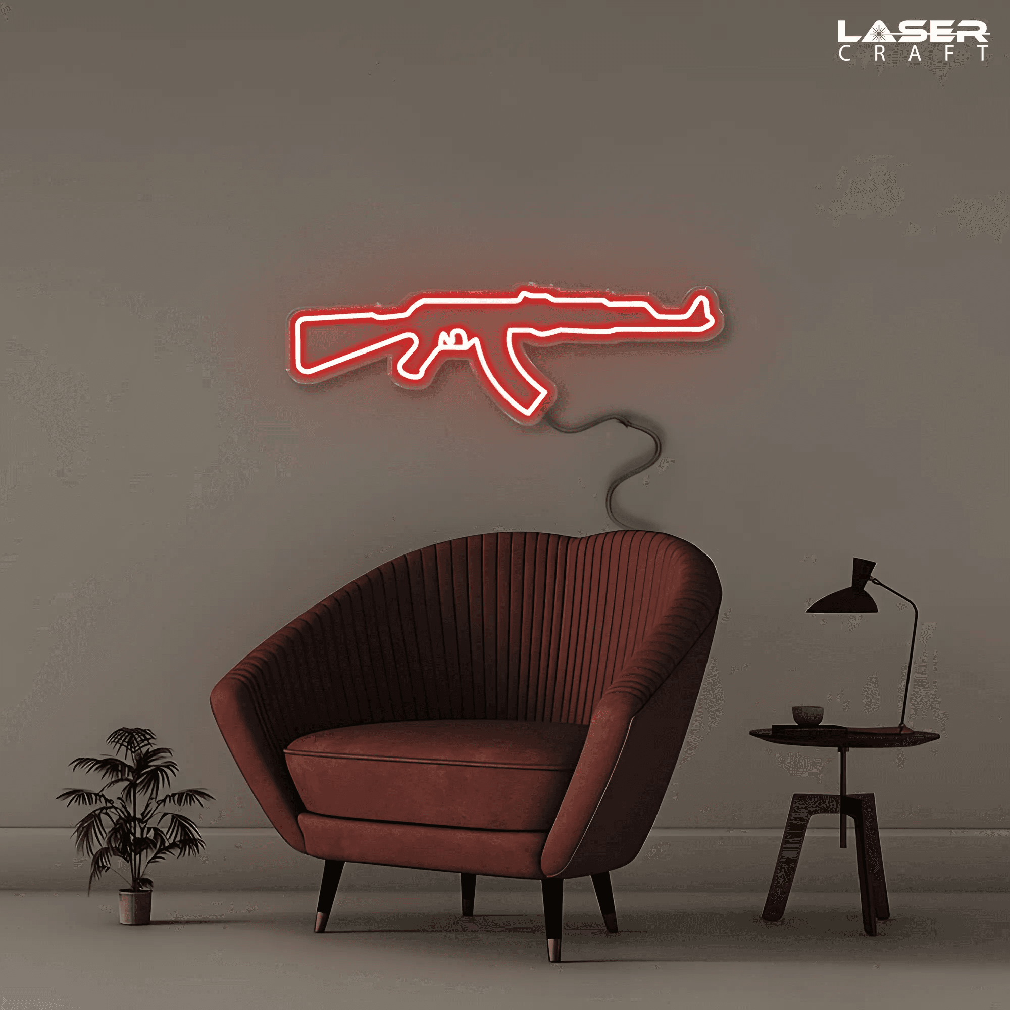 AK-47 Neon Sign
