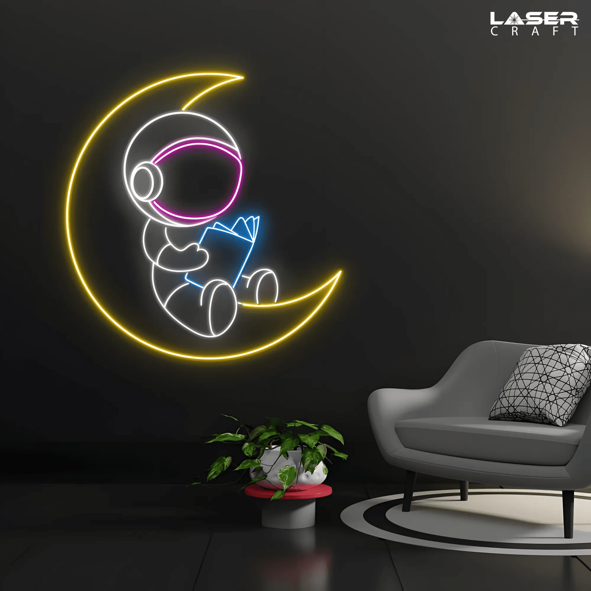 Astro Reading Neon Sign