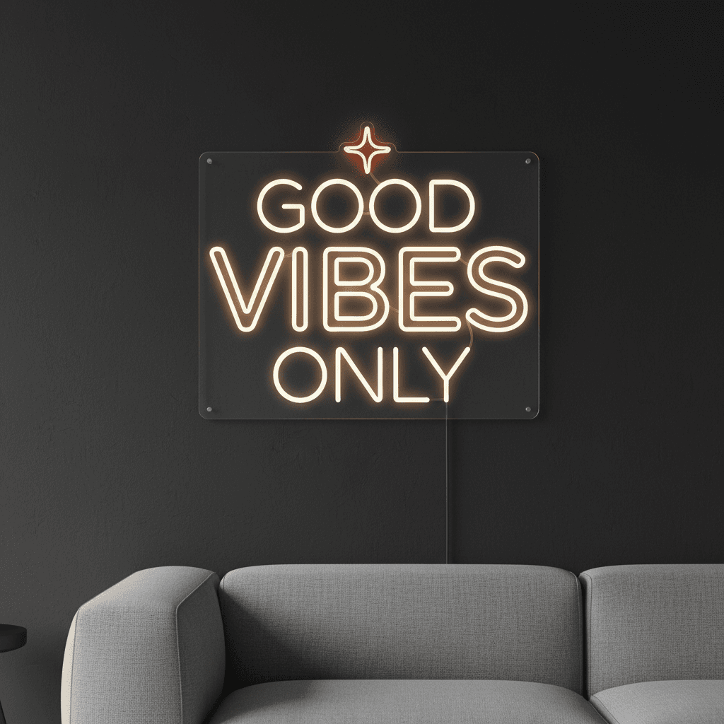 Good Vibes Only Neon Sign