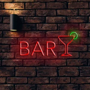 Bar neon sign