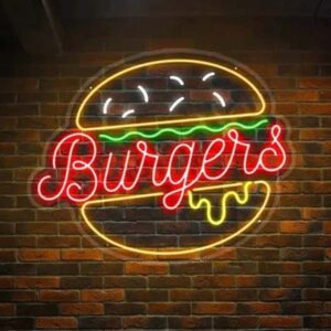 Burger Neon Sign
